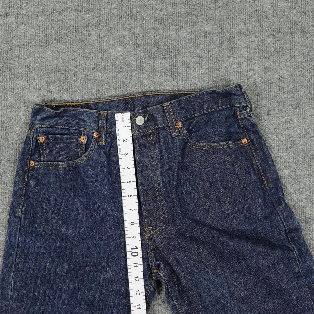 Levis 501 Mens Jeans‎ 33x30 (Tag 34x36) Blue Original Straight Button Fly